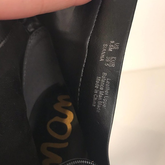 Sam Edelman Sianna Suede Black Booties Size 8 - Picture 5 of 11